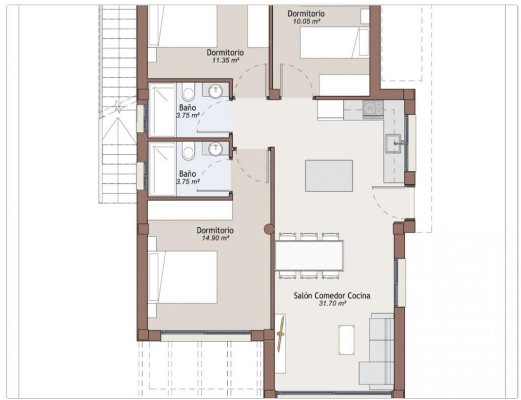 Obra nueva Monte Carmelo en Vera (Revista) plan 1