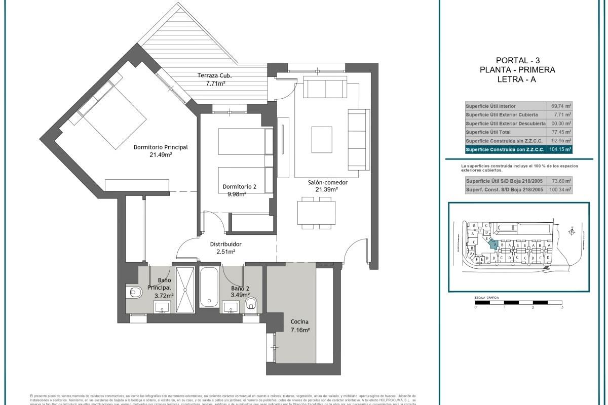 Obra nueva Aquamar en Torre del Mar (Revista) plan 5