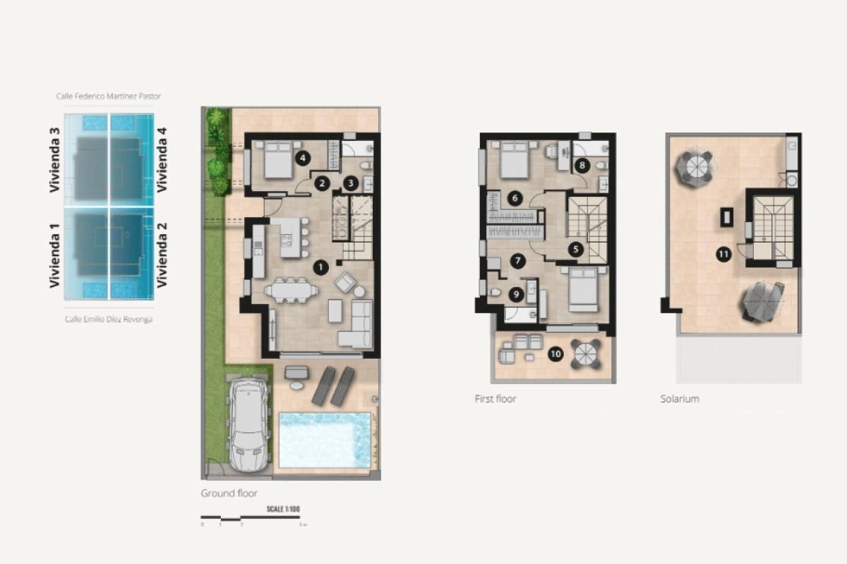 Obra nueva Mediterranea Luxury Homes en San Pedro del Pinatar (Revista) plan 3