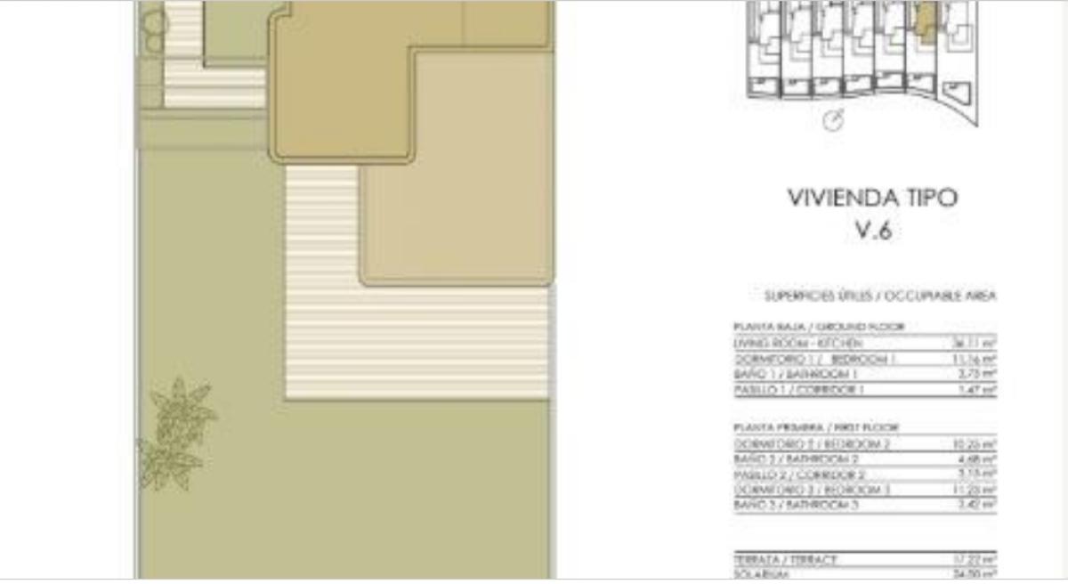 Obra nueva Vitta Nova Villas en Pilar de la Horadada (Revista) plan 1