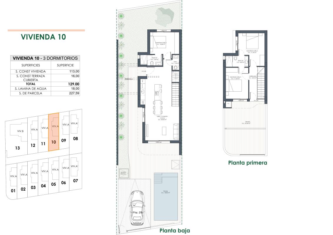 Obra nueva Citrus Horizon Villas en Los Montesinos (Revista) plan 2