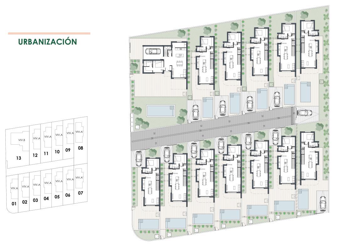 Obra nueva Citrus Horizon Villas en Los Montesinos (Revista) plan 5