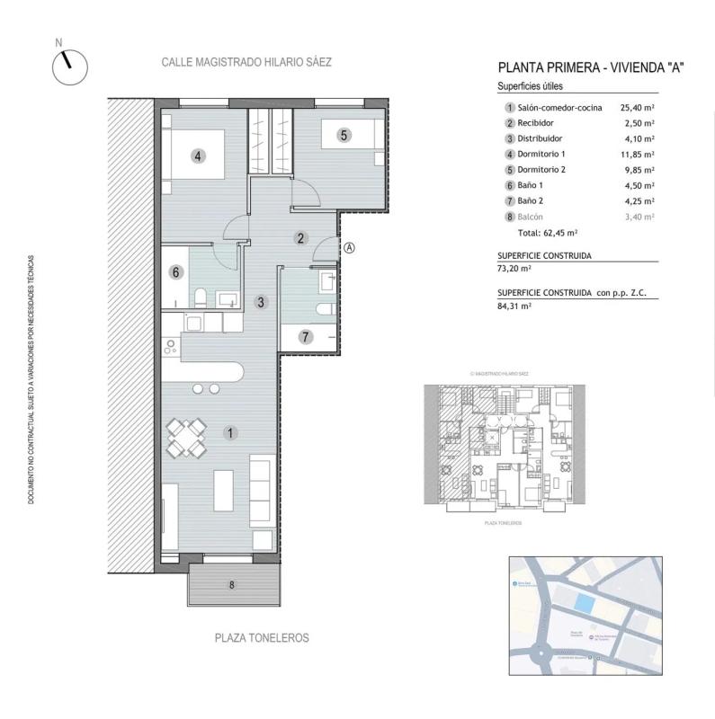 Venta de ático en Calle Juan Sebastián Elcano, 24, Mazarrón plan 2