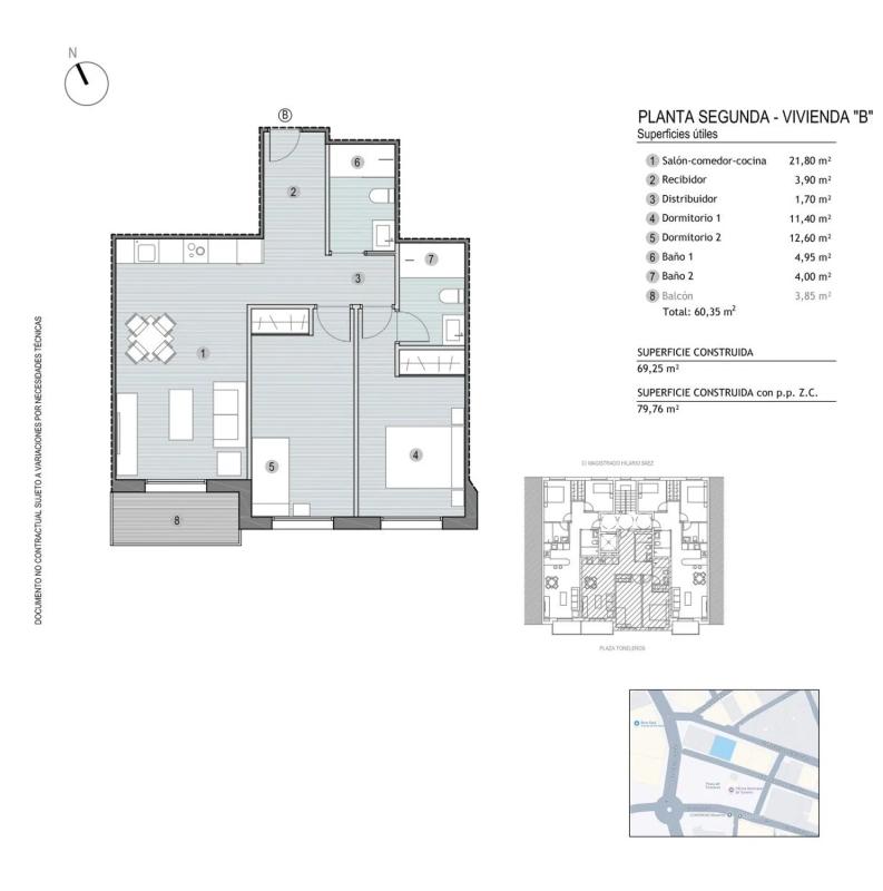 Venta de ático en Calle Juan Sebastián Elcano, 24, Mazarrón plan 3
