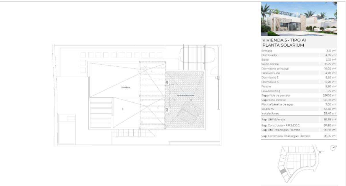 Obra nueva Aura Mediterranean Villas en Vera (Revista) plan 2