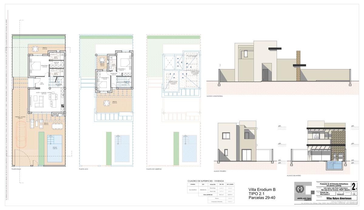 Obra nueva Villas Nature en San Juan de los Terreros (Revista) plan 2
