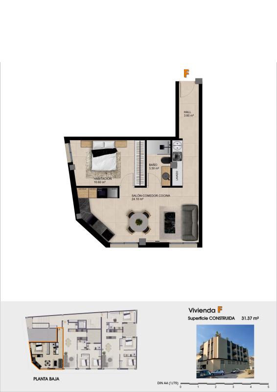 New construction Edificio Picasso in Catral plan 1