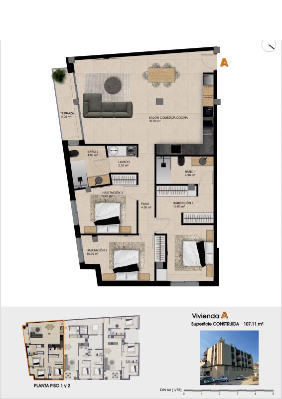 New construction Edificio Picasso in Catral plan 7