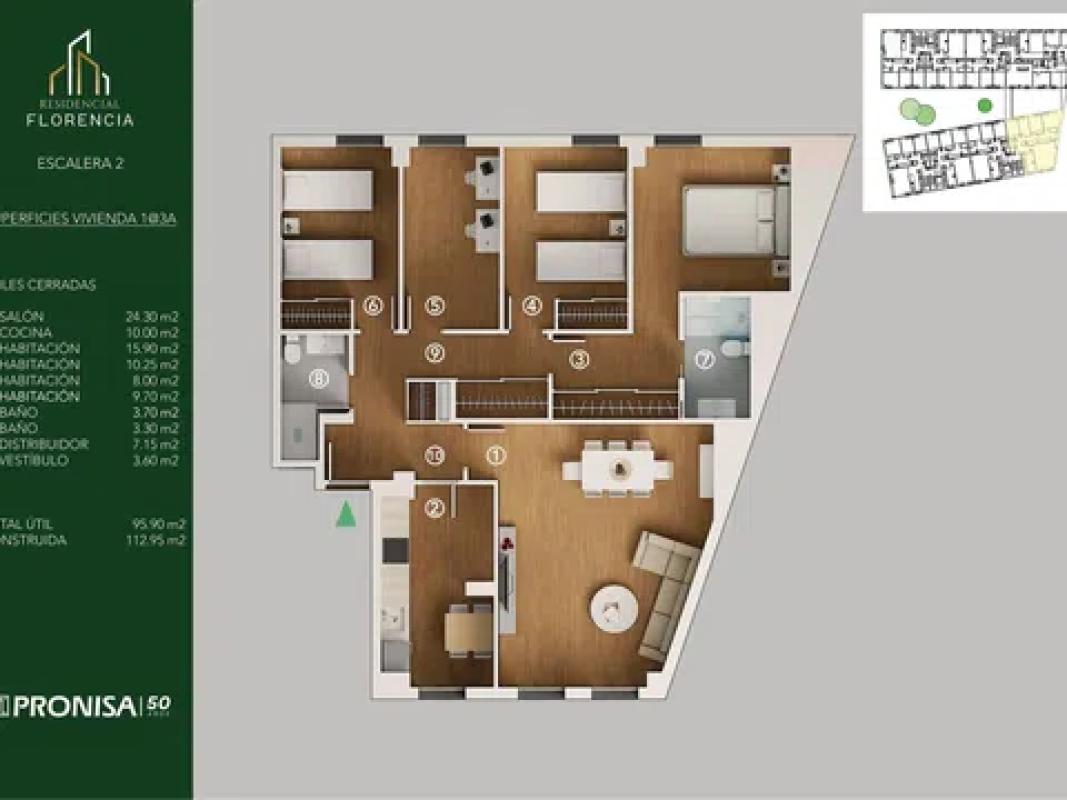 Venta de piso en Avenida Zaragoza 25, 29, Utebo
photo 1