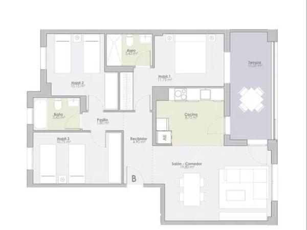 Продажа квартиры на Calle Camilo José Cela, 661, Сарагоса
 photo 3