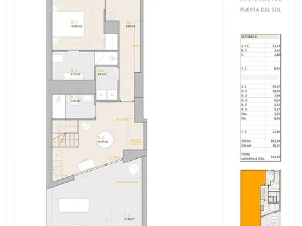 Penthouse for sale at Avenida de Madrid, 46, Zaragoza thumbnail 1