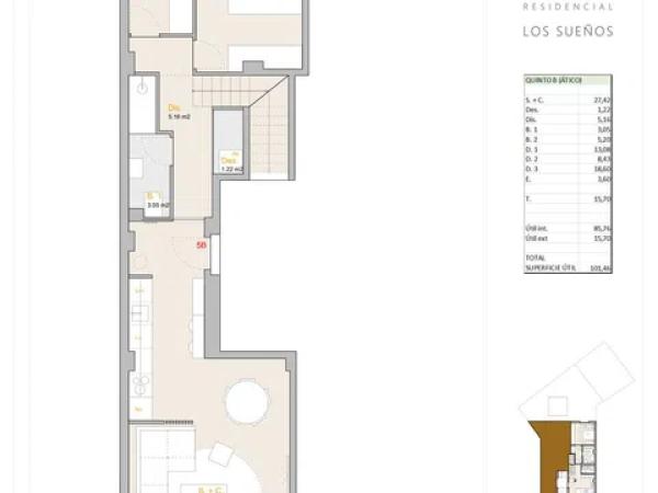 Penthouse for sale at Calle Francisco de Quevedo, 3, Zaragoza photo 1