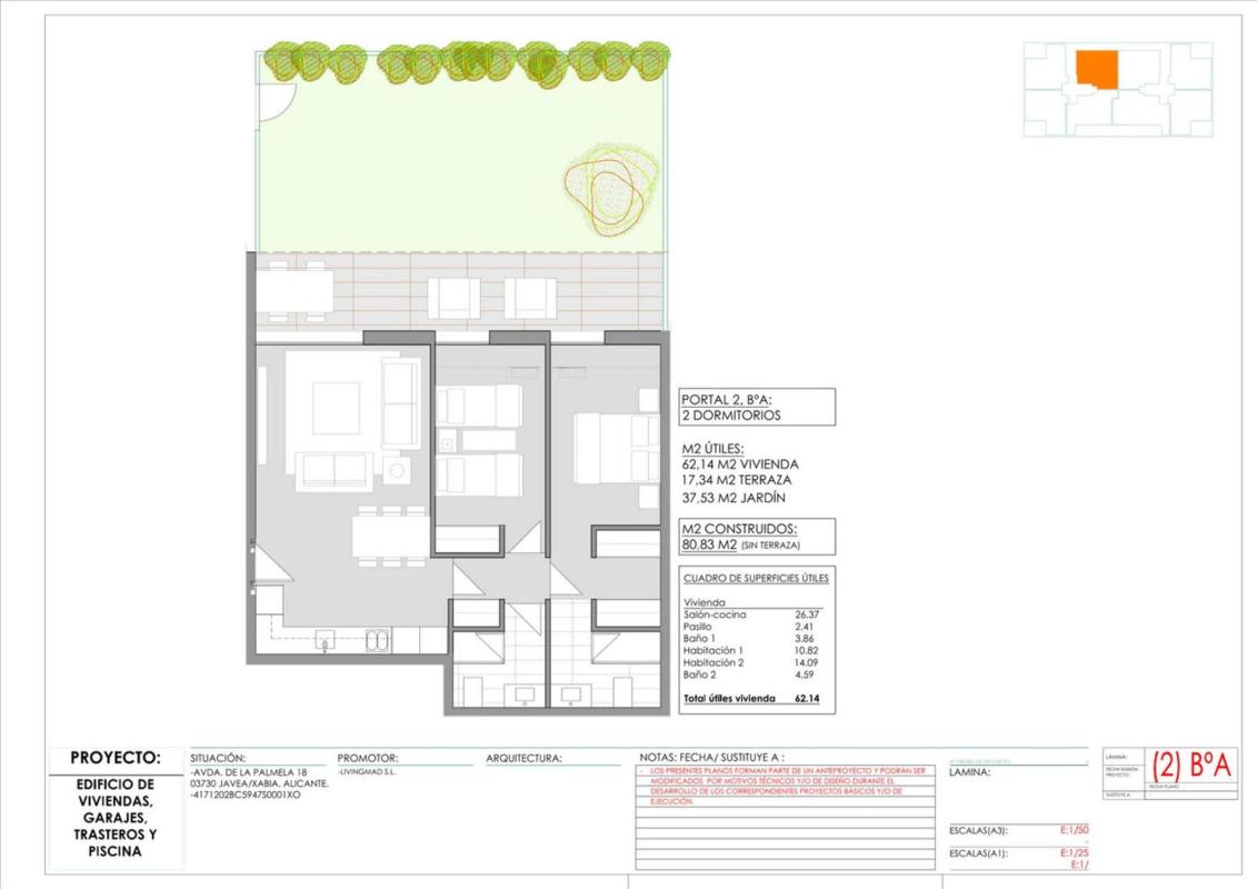 Venta de piso en Avenida de Palmela &amp; Carrer del Tenista David Ferrer s/n, Jávea/Xàbia
 photo 5