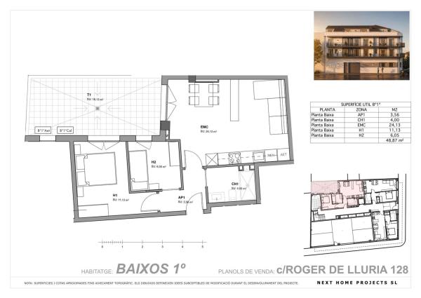 Продажа квартиры на Calle Roger de Llúria, 128, Терраса
 photo 3