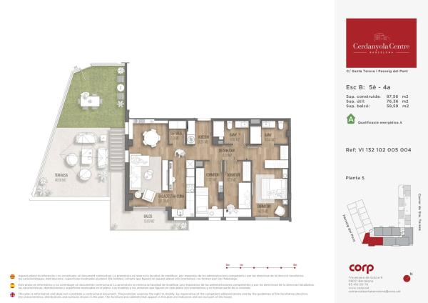 Sale of flat in Paseo del Pont, Cerdanyola del Vallès
 photo 1