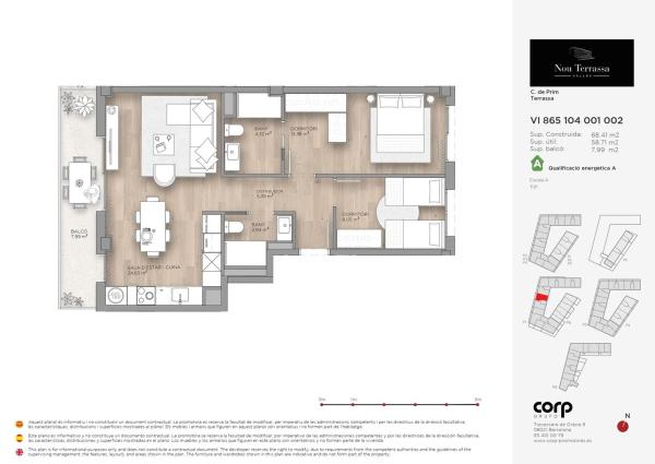 Продажа квартиры на Calle de Prim, Терраса
 photo 1