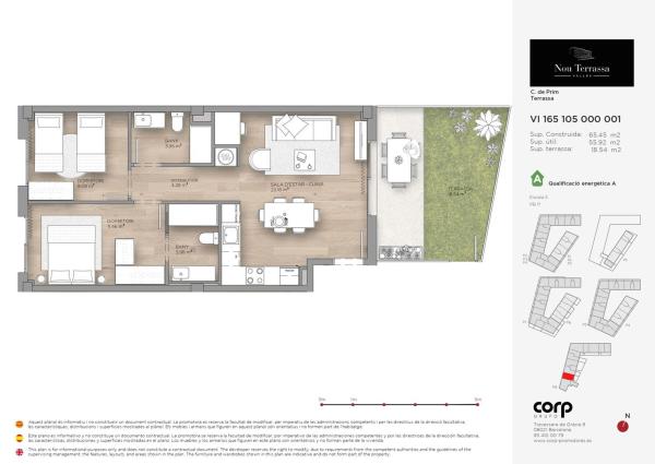 Продажа квартиры на Calle de Prim, Терраса
 photo 1