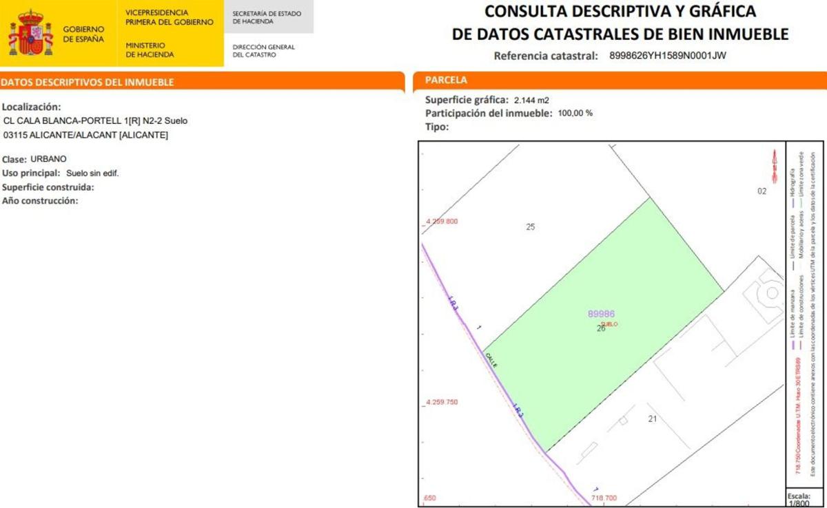 Terreno en venta en Alicante / Alacant, Alicante photo 1