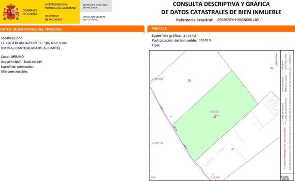 Terreno en Calle Cala Blanca, 1, Valle del Sol - El Portel, Alicante / Alacant photo