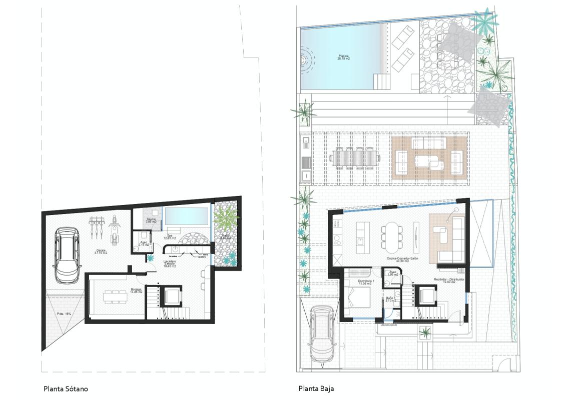 New construction Villa Infinity Mare in Cape Palos plan 2