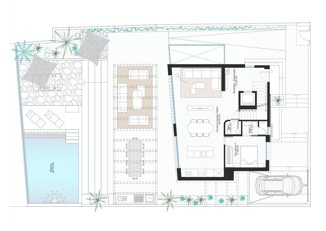 New construction Villa Infinity Mare in Cape Palos plan 3