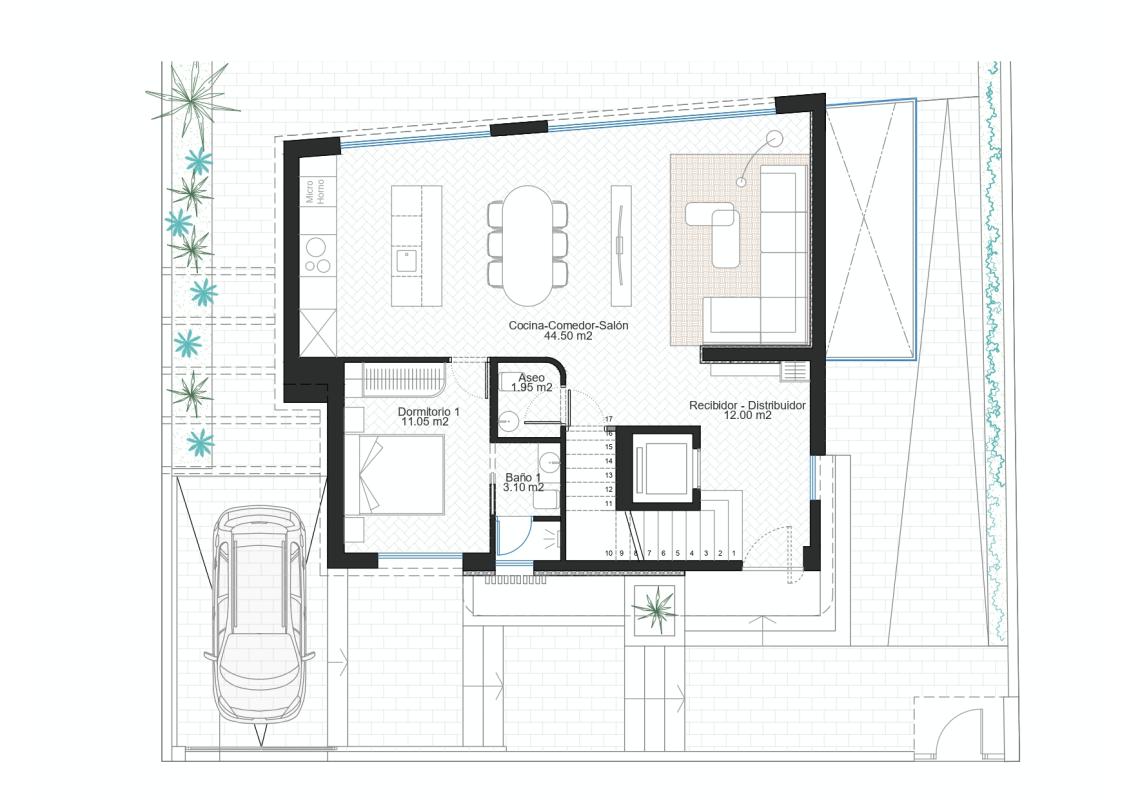 New construction Villa Infinity Mare in Cape Palos plan 4