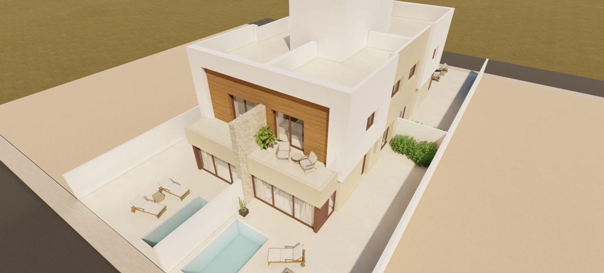 Obra nueva Chalet pareado en Santiago de la Ribera en San Javier (Revista) photo 1