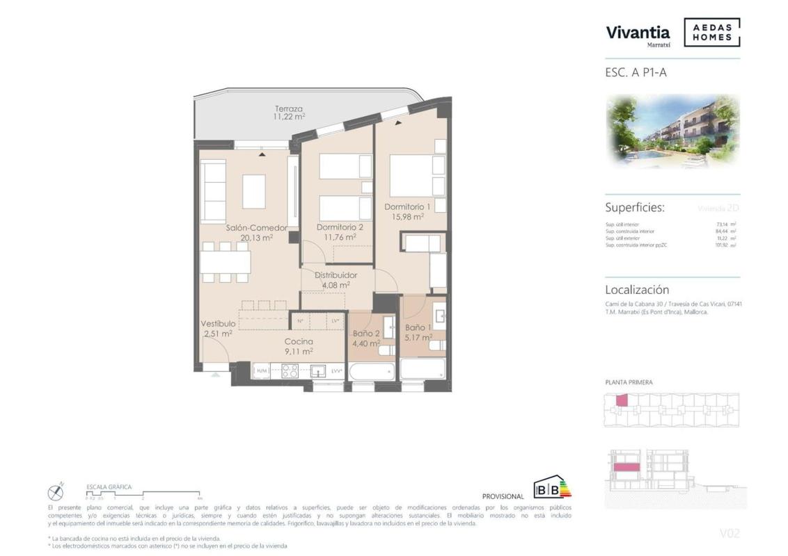Продажа квартиры на Piso en Calle Cabana, 30, Sa Cabana - Can Carbonell - Ses Cases Noves, Marratxi, Мараччи
photo 1