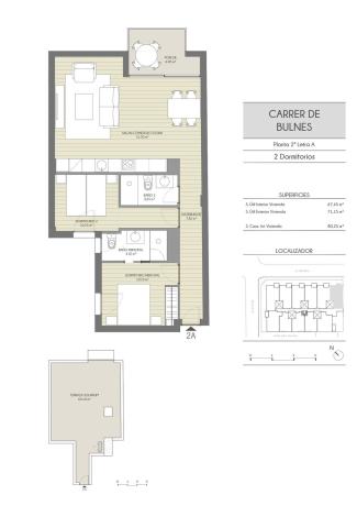 Penthouse for sale at  Ático en Calle Bulnes, 23, El Vivero, Palma de Mallorca, Palma de Mallorca photo 1