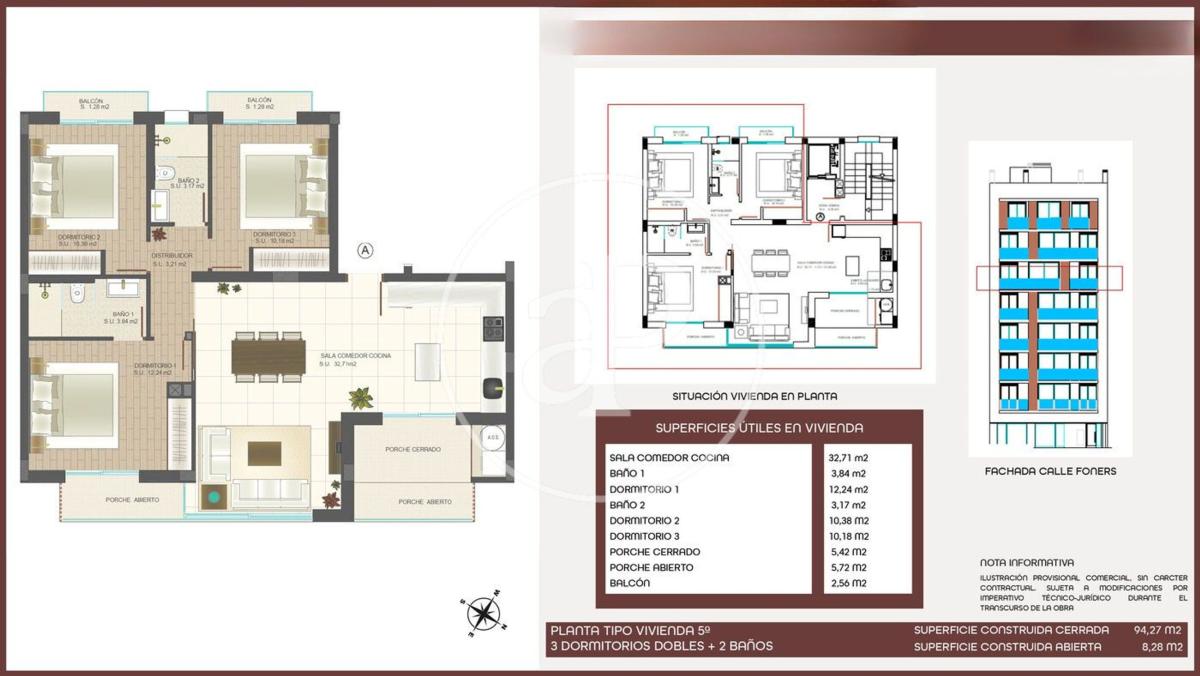 Venta de piso en Piso en Foners, Palma de Mallorca, Palma de Mallorca
photo 1