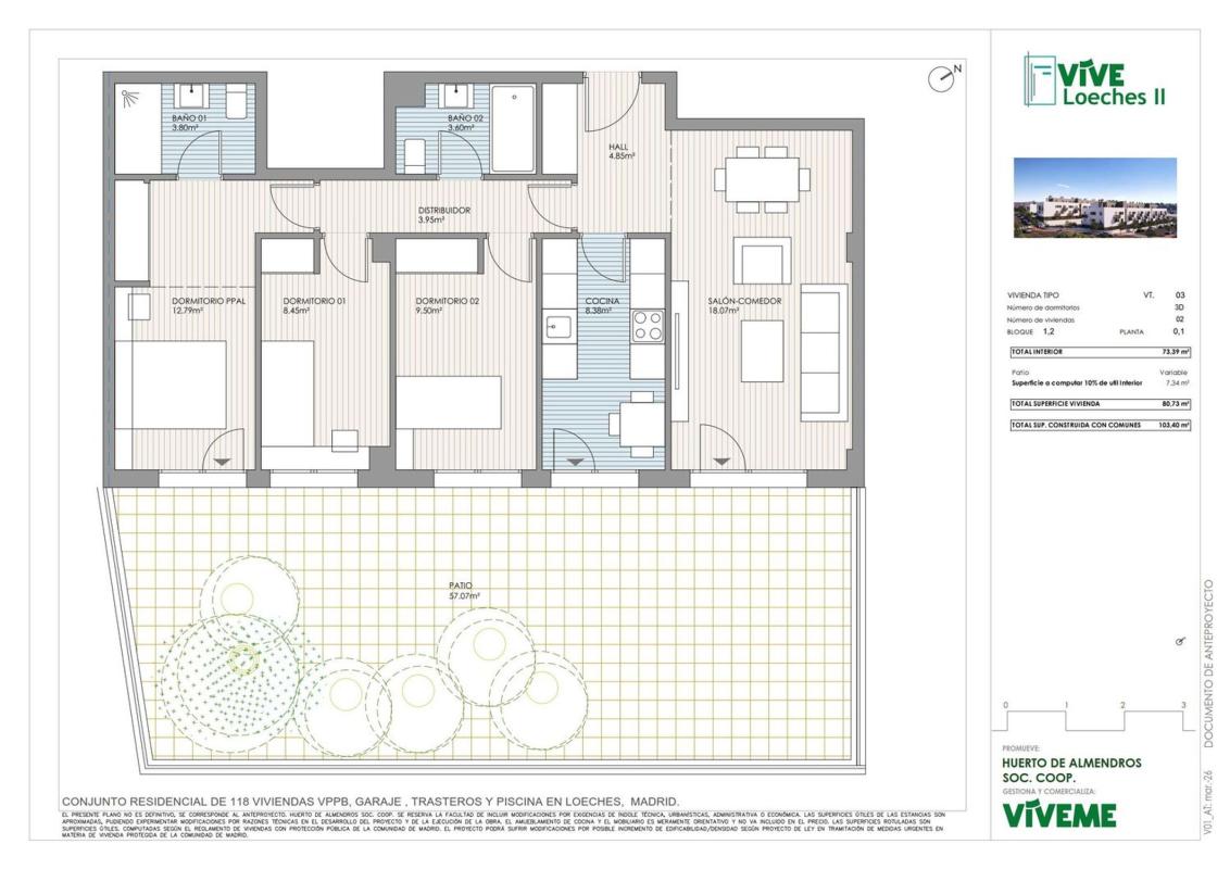 Продажа квартиры на Piso en Avenida del Fresno, 141, Loeches, Лохес
 photo 5