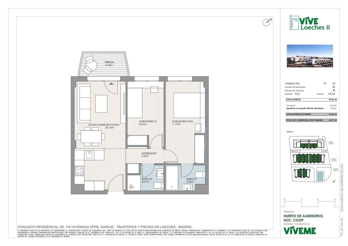 Продажа квартиры на Piso en Avenida del Fresno, 141, Loeches, Лохес
 photo 5