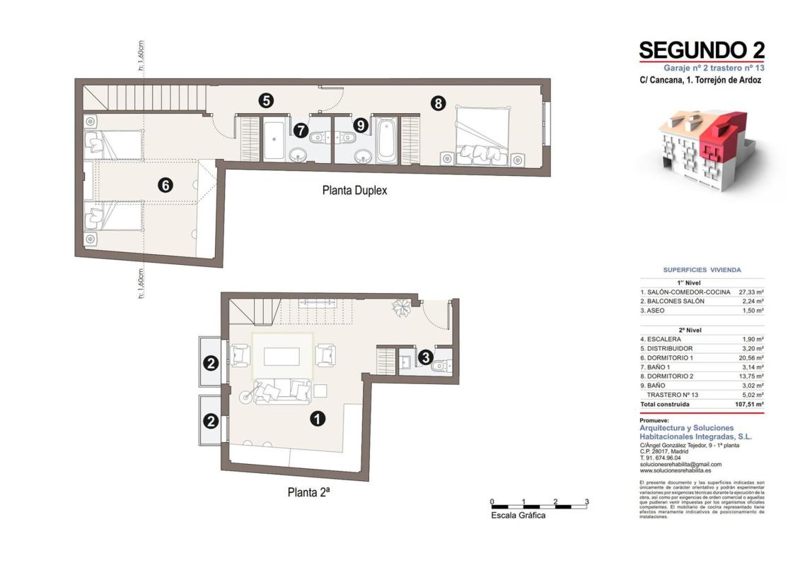 Продажа дуплекса на Dúplex en Calle Cancana, 1, Noroeste, Torrejón de Ardoz, Торрехон-де-Ардос photo 3