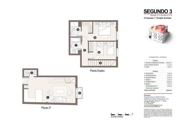Duplex en venta en Dúplex en Calle Cancana, 1, Noroeste, Torrejón de Ardoz, Torrejón de Ardoz photo 3