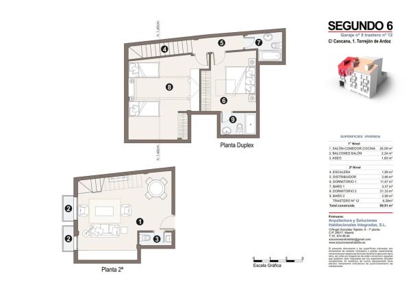 Duplex en venta en Dúplex en Calle Cancana, 1, Noroeste, Torrejón de Ardoz, Torrejón de Ardoz photo 3