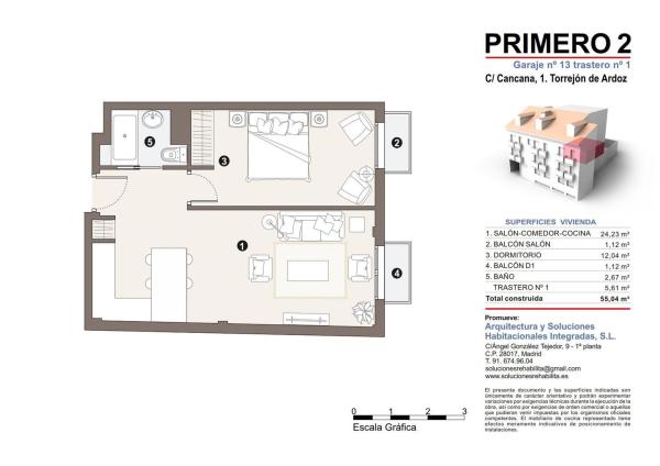 Venta de piso en Piso en Calle Cancana, 1, Noroeste, Torrejón de Ardoz, Torrejón de Ardoz
 photo 2