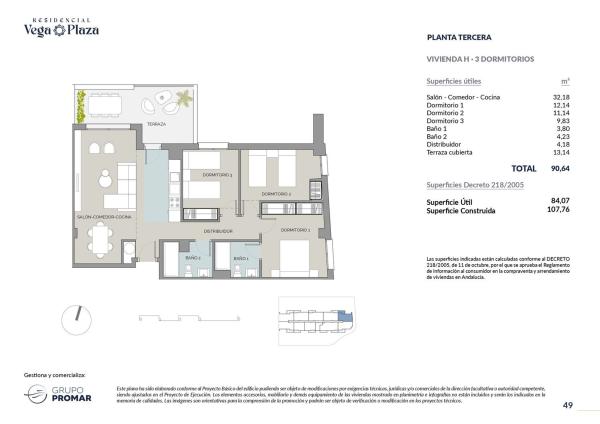 Продажа квартиры на Piso en Avenida Alcalde Francisco García Lara, 7, Pulianas, Пулианас
 photo 1