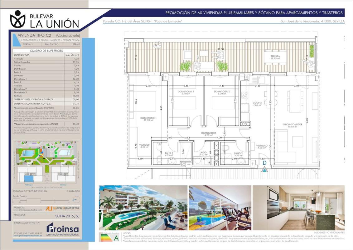 Продажа квартиры на Piso en Calle Hospital de las Cinco Llagas s/n, San Jose de la Rinconada, Сан-Хосе-де-ла-Ринкондада
 photo 3