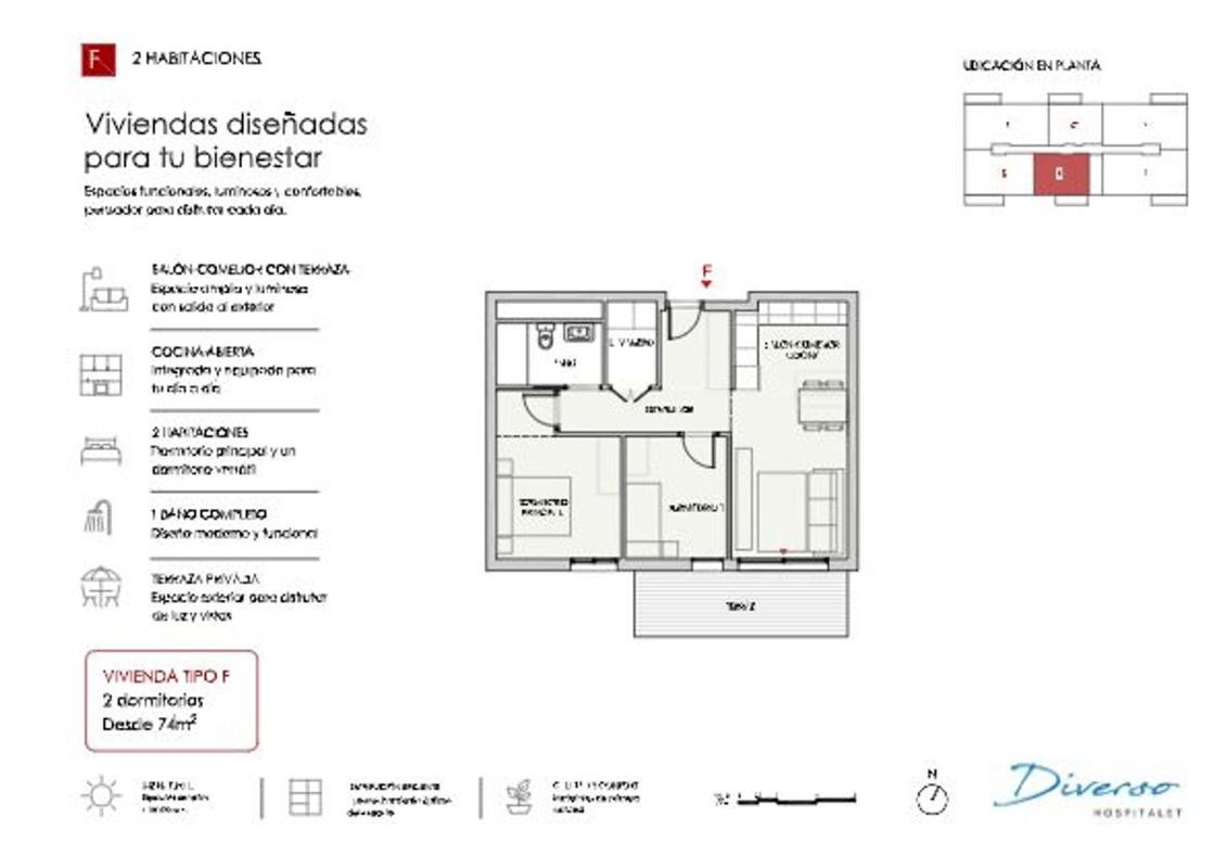 Sale of apartment in Piso en Carretera del Mig s/n, Zona del Mig, Hospitalet de Llobregat, Hospitalet de Llobregat
 photo 2