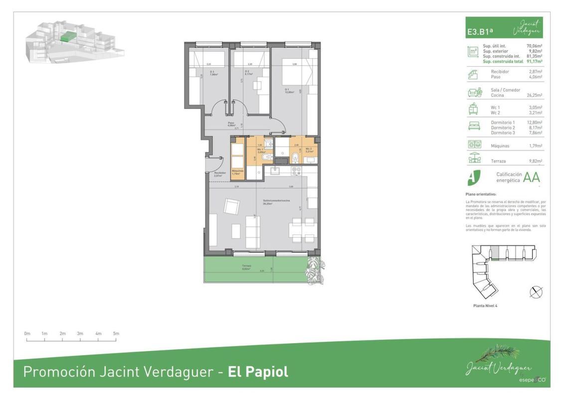 Продажа квартиры на Piso en Jacint Verdaguer s/n, El Papiol, Эль Папиоль
 photo 5