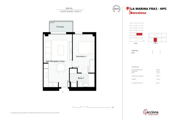 Sale of flat in Piso en Calle Acer, 40, La Marina del Prat Vermell, Barcelona, Barcelona
 photo 1