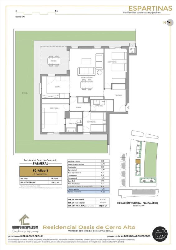 Penthouse sale in Ático en Calle Tomás Campuzano, 4, Zona Colegio Europa, Espartinas, Espartinas photo 2