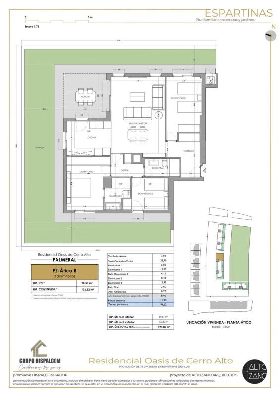 Penthouse sale in Ático en Calle Tomás Campuzano, 4, Zona Colegio Europa, Espartinas, Espartinas photo 3