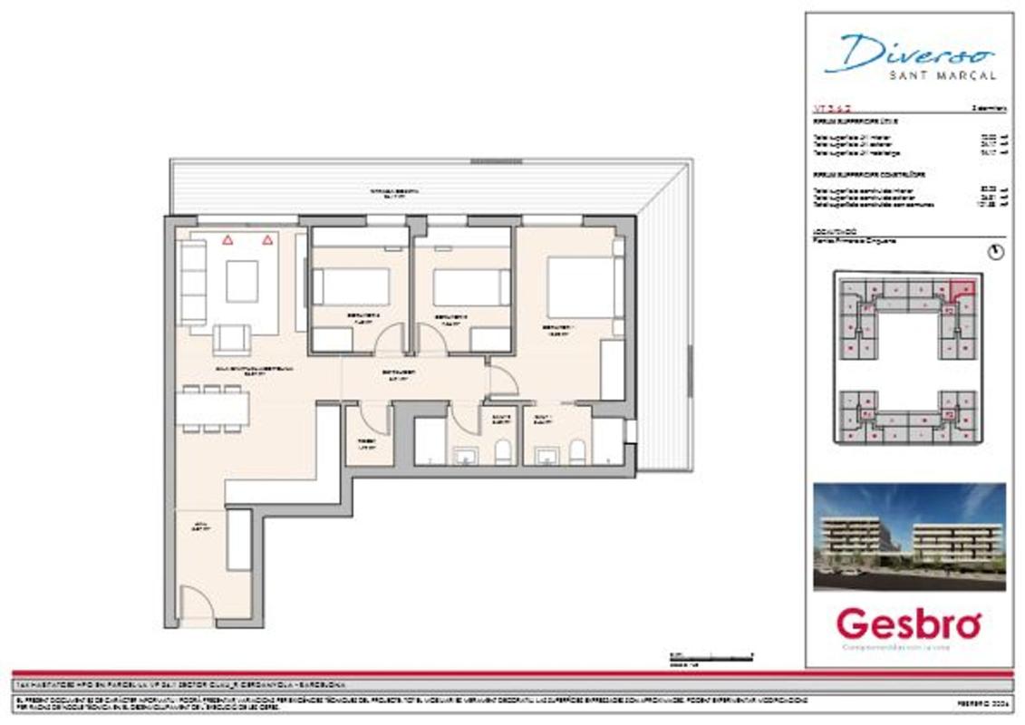 Продажа квартиры на Piso en Calle De Creu Casas i Sicart s/n, Parc d'Alba, Cerdanyola del Vallès, Серданьола дель Вальес
photo 1
