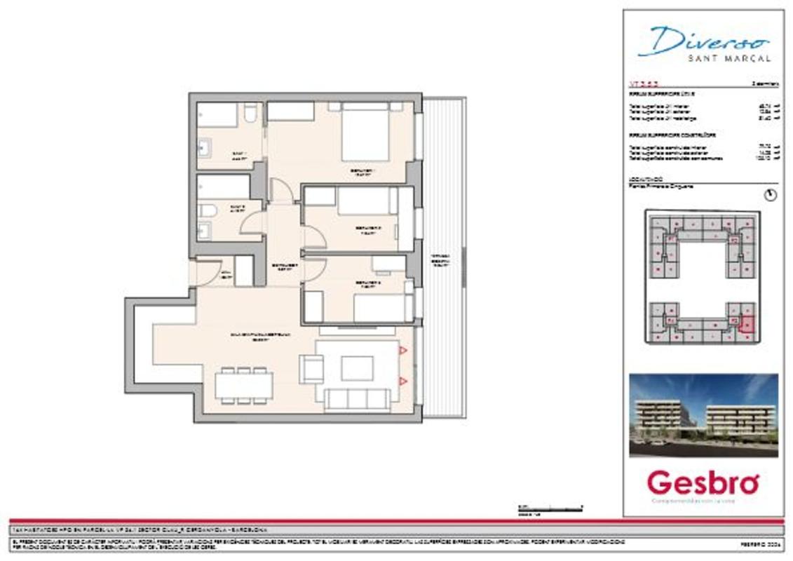 Venta de piso en Piso en Calle De Creu Casas i Sicart s/n, Parc d'Alba, Cerdanyola del Vallès, Cerdanyola del Vallès
photo 1