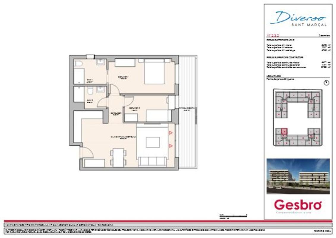 Sale of apartment in Piso en Calle De Creu Casas i Sicart s/n, Parc d'Alba, Cerdanyola del Vallès, Cerdanyola del Vallès
photo 1