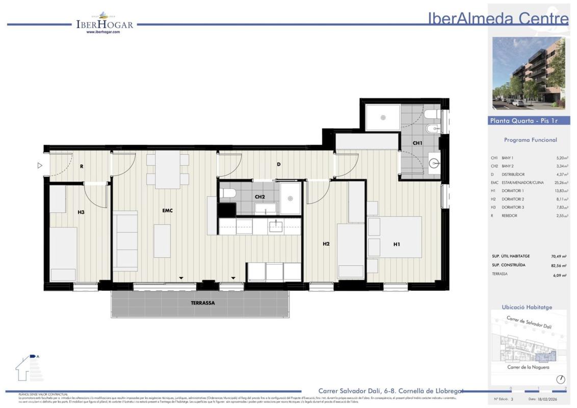Sale of apartment in Piso en Calle Salvador Dalí, 6, Almeda, Cornellà de Llobregat, Cornellà de Llobregat
photo 2