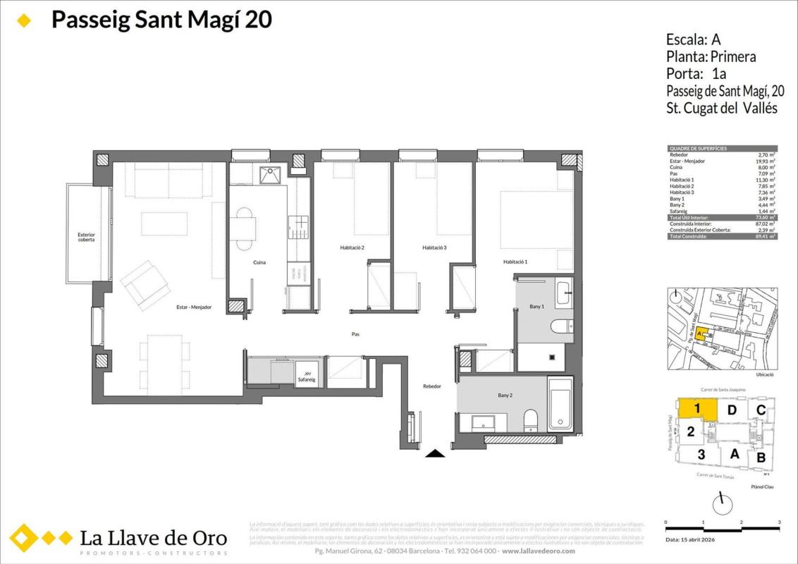 Sprzedaż mieszkania w Piso en Paseo de Sant Magí, 20, Centre - Estació, Sant Cugat del Vallès, Sant Cugat del Vallès
 photo 4