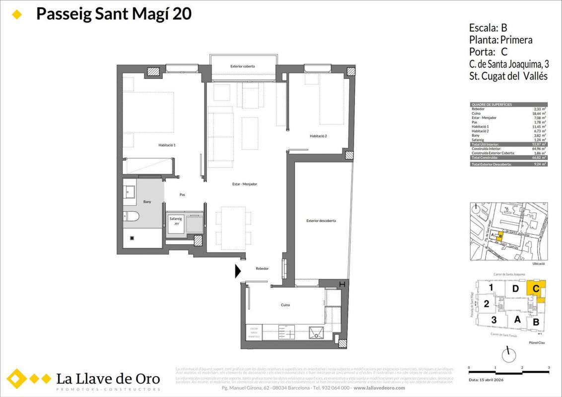 Продажа квартиры на Piso en Paseo de Sant Magí, 20, Centre - Estació, Sant Cugat del Vallès, Сант-Кугат-дель-Вальес
 photo 4