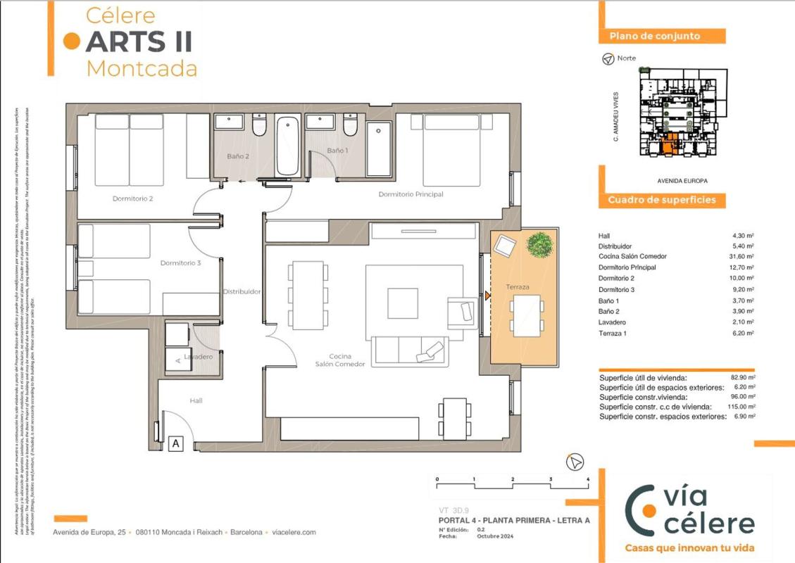 Venta de piso en Piso en Avenida d'Europa, 29, Mas Rampinyo - Carrerada, Montcada i Reixac, Montcada i Reixac
photo 5